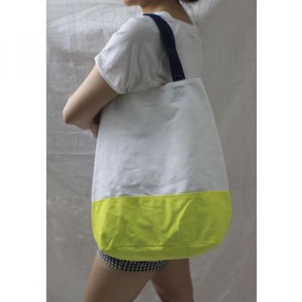 H&amp;M WOMEN&#039;S HIPSTER GYM TOTE BAG beach summer  WHITE YELLOW BABY BAG gift ideas #4 image