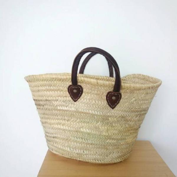 FREE SHIPPING   embroidery  marche  basket beach tote woman bags &#034;TOI ET MOI&#034; #3 image