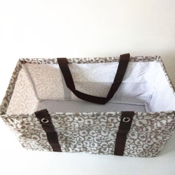 Thirty one women handbag Canvas  Storage basket collection basket beach bag #2 image