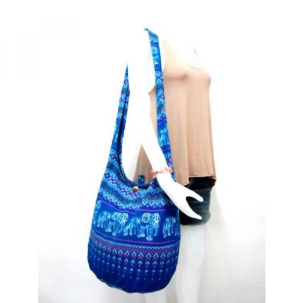 WOW! ELEPHANT YOGA BAG SLING ADVENTURE BEACH BOHO HOBO SHOULDER PURSE LARGE MEN #4 image