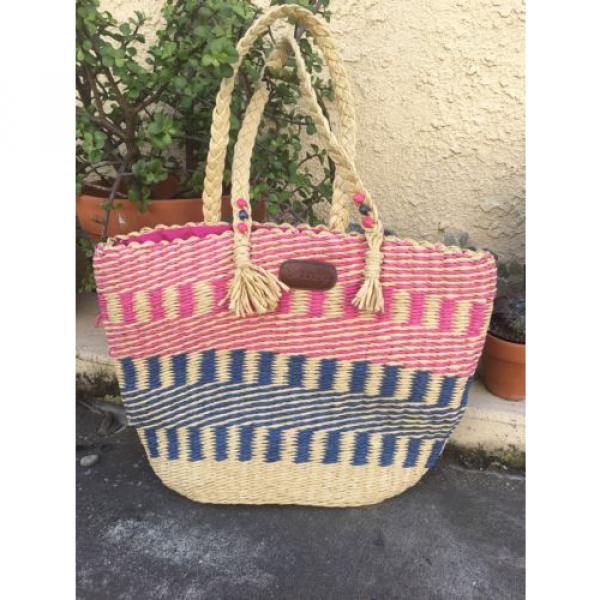 New Billabong Basket Style Beach Bag Purse Tote Travel #1 image