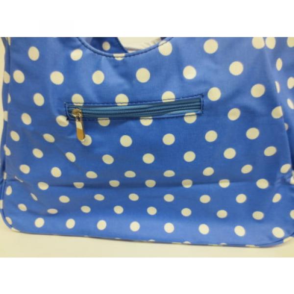 LESSER &amp; PAVEY SPOTTED SHOPPER/BEACH BAG IN BLUE &amp; PINK STYLE - LP71110 #4 image