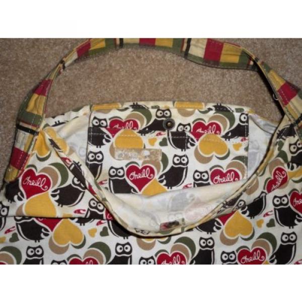 O’Neill Fabric Multi-Color Logo Beach Yoga Book Large Bag Purse Tote #2 image