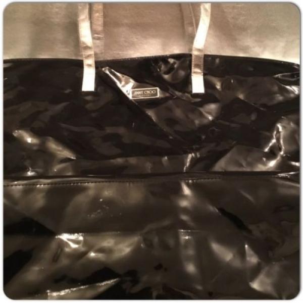 JIMMY CHOO PARFUMS BLACK HANDBAG BEACH TRAVEL GYM TOTE BAG #1 image