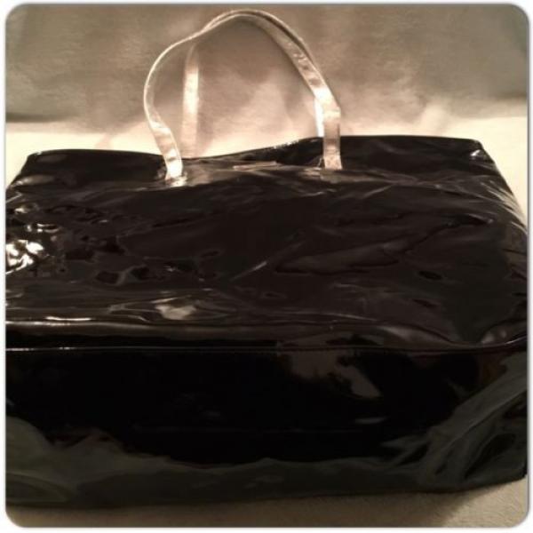 JIMMY CHOO PARFUMS BLACK HANDBAG BEACH TRAVEL GYM TOTE BAG #3 image