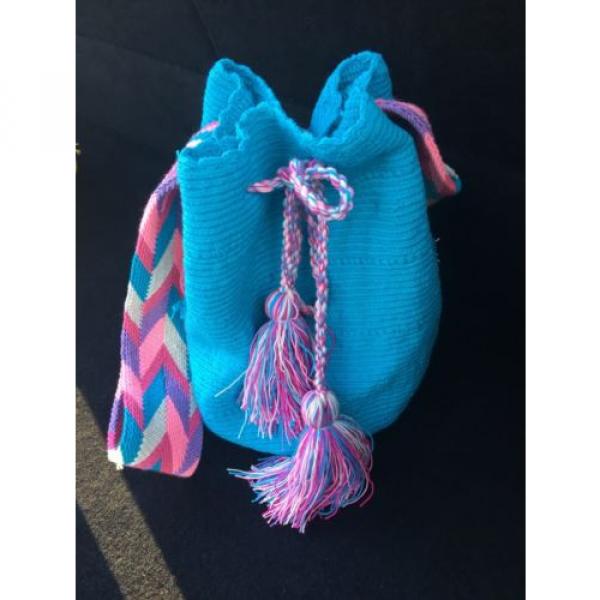 Authentic Wayuu Bag, handmade, boho chic, drawstring, crossover, beach bag #5 image