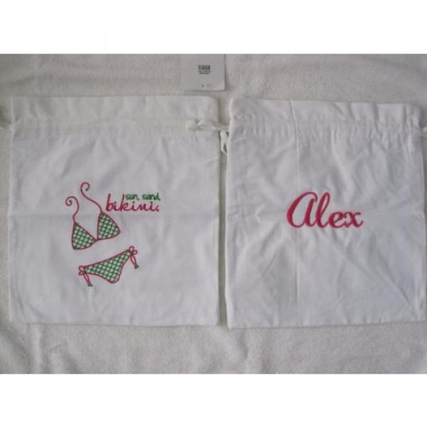 NWT Buckhead Betties Bikini Beach Bag Tote Personalized &#034;Alex&#034; for wet swimsuit #1 image