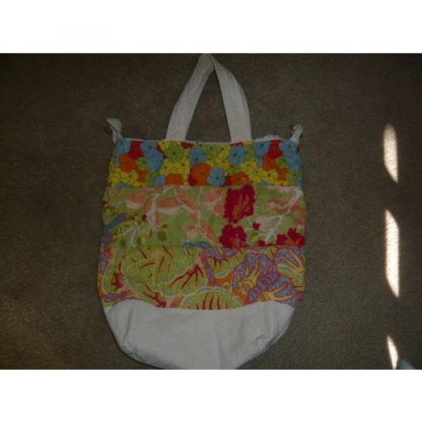 Tote Bag Hippy Style Purse Beach Bag Multi Colored Handmade Canvas Cool! #1 image