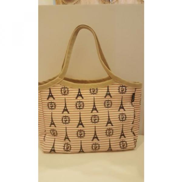 Shopping tote, and beach bag, paris pattern/ only sale in Japan #2 image