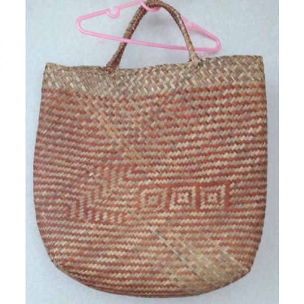 Lady Tote Summer Beach Market Bag Handbag Fashion Bulrush Natural SeaGrass Brown #5 image