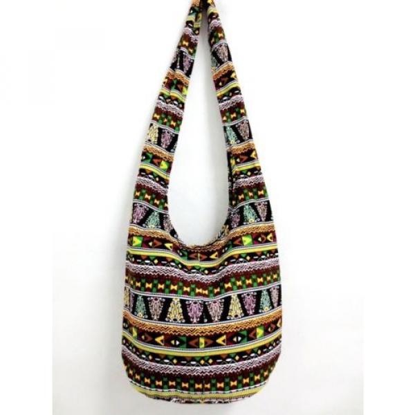 NEW SCHOOL BAG SLING CROSSBODY YAAM BOHO THAI HOBO BOHEMIAN SUMMER LARGE BEACH #1 image