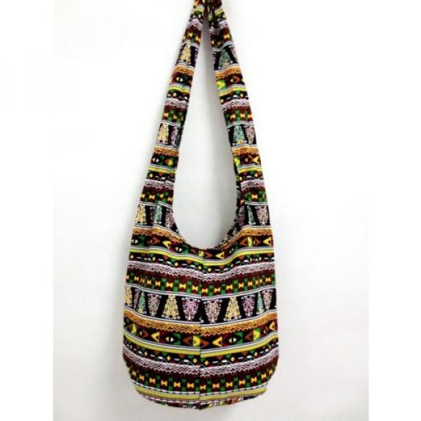 NEW SCHOOL BAG SLING CROSSBODY YAAM BOHO THAI HOBO BOHEMIAN SUMMER LARGE BEACH #2 image