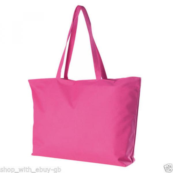 LADIES LARGE BEACH BAG &amp; ATTACHED PURSE - SUMMER TOTE SHOPPING SHOPPER HANDBAG #3 image