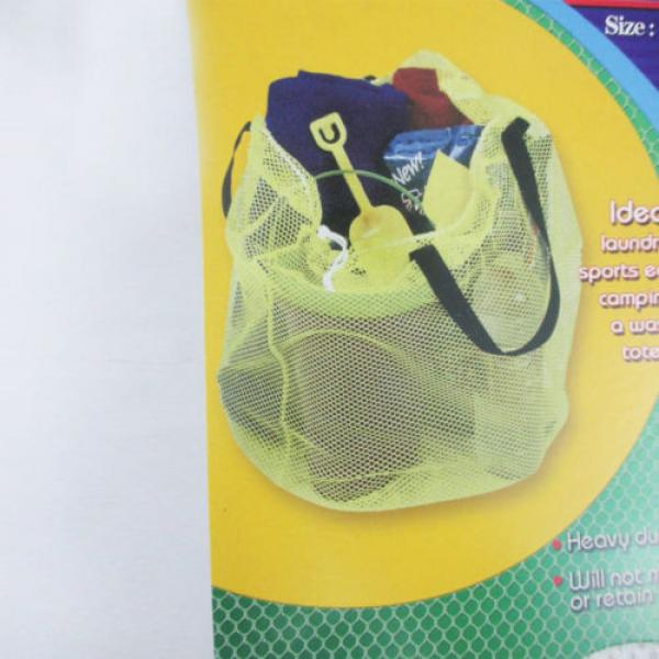 Mesh Tote Net Shopping Beach Gym Sports Bag Drawstring Purse Grocery Laundry ! #5 image