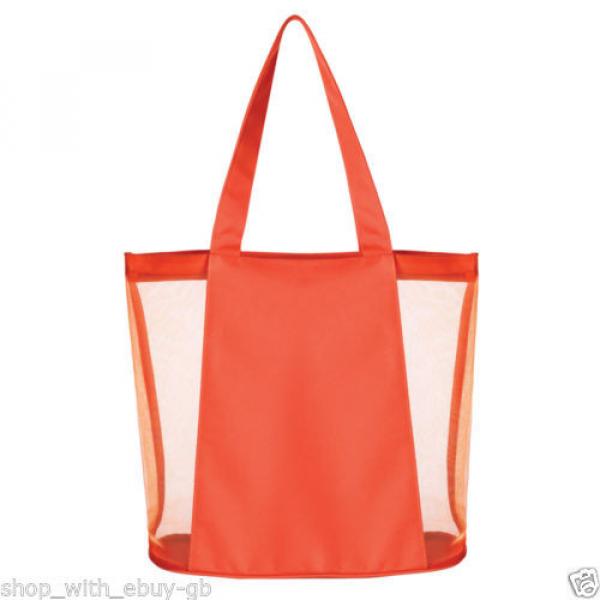 LADIES BEACH BAG / HANDBAG - BRIGHT MESH SUMMER SHOULDER TOTE SHOPPING SHOPPER #4 image